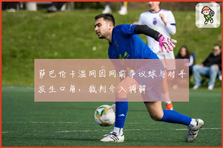 萨巴伦卡温网因网前争议球与对手发生口角，裁判介入调解