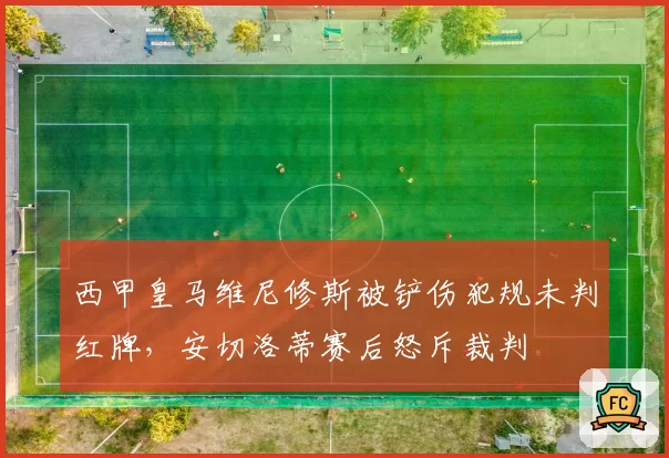 西甲皇马维尼修斯被铲伤犯规未判红牌，安切洛蒂赛后怒斥裁判